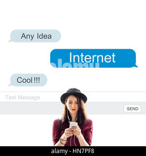 Global Network Internet Technology Concept Stock Photo
