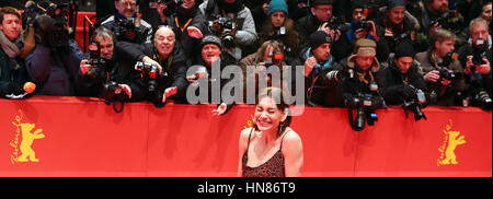 Berlin, Germany. 09th Feb, 2017. Christiane Paul at the opening gala of the 67th Berlinale film festival at which the nominated film 'Django' will be premiered in Berlin, Germany, 09 February 2017. Photo: Kay Nietfeld/dpa/Alamy Live News Stock Photo