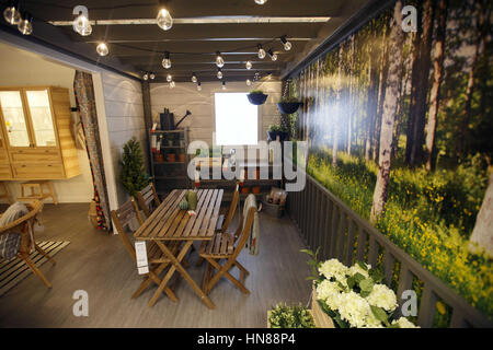 Burbank, CA, USA. 1st Feb, 2017. An outdoor living display during a preview of the new IKEA Burbank Home Furnishings store on Wednesday, February 1, 2017 in Burbank, Calif. The 456,000 square foot furniture store on San Fernando is the largest in the US and features a restaurant with seating for 600 customers © 2017 Patrick T. Fallon Credit: Patrick Fallon/ZUMA Wire/Alamy Live News Stock Photo