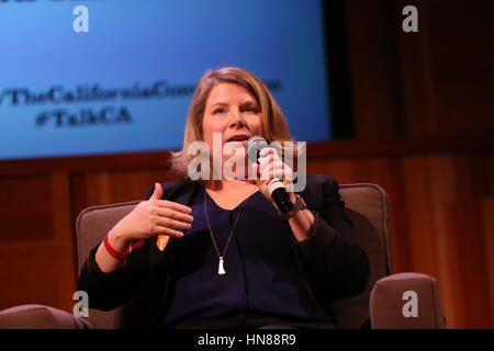 Los Angeles, CA, USA. 29th Feb, 2016. Seleta Reynolds, GM, LADOT, speaks during the Los Angeles Times' ''The Road Ahead'' California Conversation transit panel at the Mark Taper Auditorium on Monday, February 29, 2016 in Los Angeles, Calif. © 2016 Patrick T. Fallon Credit: Patrick Fallon/ZUMA Wire/Alamy Live News Stock Photo