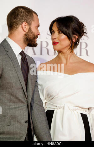 London, UK. 9th February, 2017. Jamie Dornan and Amelia Warner arrives at the Fifty Shades Darker UK Premiere on 09/02/2017 at ODEON Leicester Square, . Persons pictured: Jamie Dornan, Amelia Warner. Credit: Julie Edwards/Alamy Live News Stock Photo