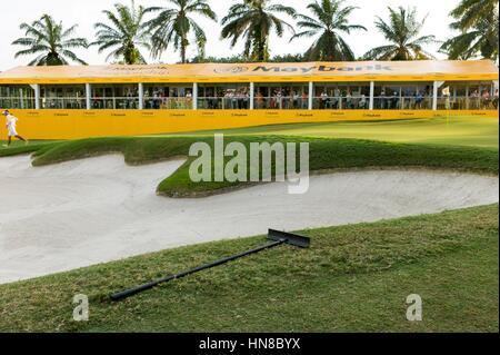 Kuala Lumpur, Malaysia. 10th February 2017. Pictured of 18th hole during Day Two of the Maybank Championship Malaysia at Saujana Golf Club on February 10, 2017 in Kuala Lumpur, Malaysia. Credit: Chris JUNG/Alamy Live News Stock Photo