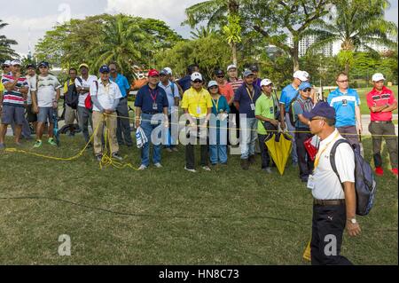 Kuala Lumpur, MALAYSIA. 10th Feb, 2017. The gallery pictured during Day Two of the 2017 Maybank Championship Malaysia at Saujana Golf and Country Club on February 10, 2017 in Kuala Lumpur, Malaysia Credit: Chris Jung/ZUMA Wire/Alamy Live News Stock Photo