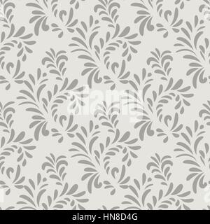 Abstact vector seamless pattern. Floral ornamentlal leaves texture. Stylish abstract background Stock Vector