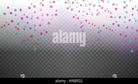 Abstract Colourful Gems, Triangles on Transparent Background  - Vector Illustration Stock Vector