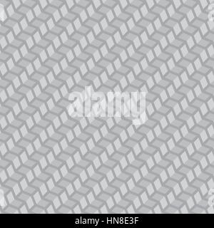 Seamless pattern. Diagonal geometric texture with volume steps. Repeating diamonds and squares. Monochrome. Backdrop. Web. Vector illustration for you Stock Vector