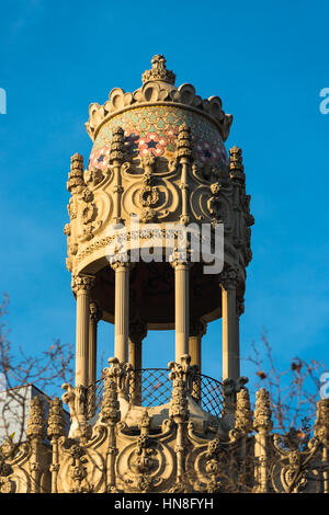 Cupola of Casa Lleo Morera, Barcelona, Catalonia, Spain.