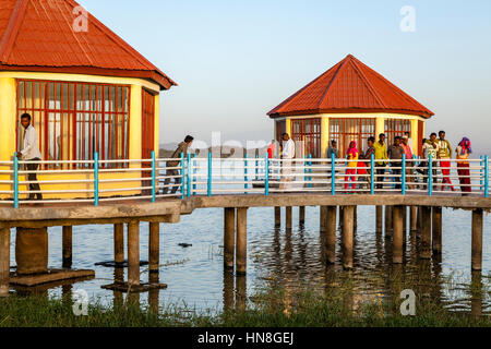 The Fish Jetty, Lake Ziway, Ethiopia Stock Photo