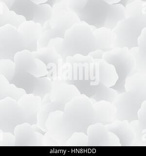 Abastract geometric seamless pattern. Waves of clouds texture for wallpaper, surface or cover Stock Vector