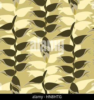 Abstract floral seamless pattern. Geometric floral ornament texture. Oriental flower ethnic background. Stock Vector