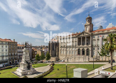 September 5, 2012: A panoramic view of the Stock Exchange Palace. Porto, Portugal Stock Photo
