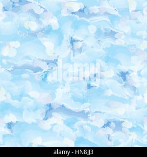 Abstract watercolor semess patern. Geometric textured background Stock Vector