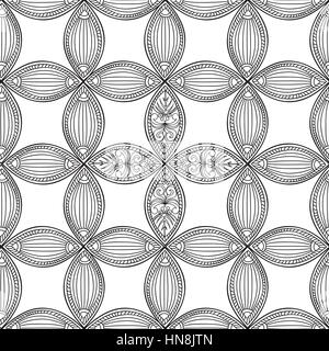 Abstract floral geometric pattern. Stock Vector
