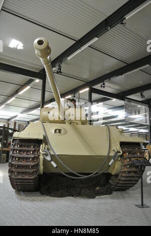 Panther Ausf. G 222 Tank on static display in Dutch National War and Resistance Museum, Overloon, Holland. Stock Photo