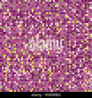 Pixel pattern. Abstract geometric seamless background. Stock Vector