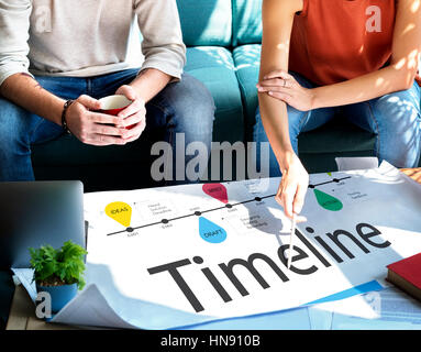 Timeline Process Progress Development Concept Stock Photo