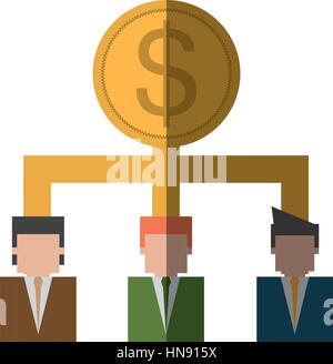 Business hierarchy related icon image, vector illustration design Stock Vector