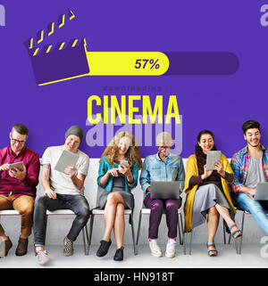 Entertainment Multimedia Theatre Movies Concept Stock Photo