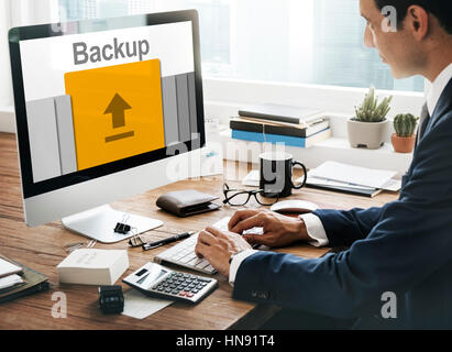 Data Backup Information Technology Concept Stock Photo