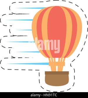 air balloon related icon image, vector illustration Stock Vector