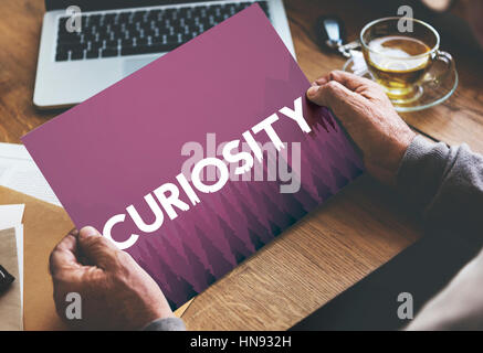 Curious Mystery Bizarre Strange Concept Stock Photo