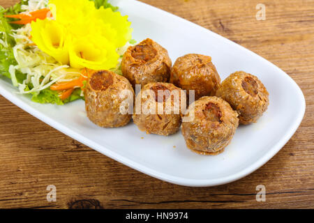 Asian style - delicous crab roll with spices Stock Photo