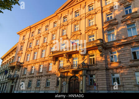 Wien, Vienna, Palais Liechtenstein with the embassies of Italy and Liechtenstein, 01. Old Town, Wien, Austria Stock Photo