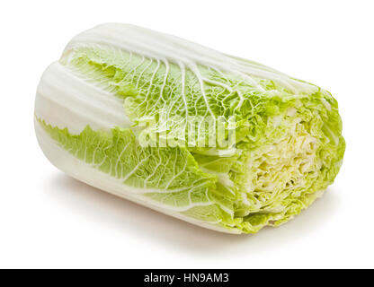 sliced chinese cabbage isolated Stock Photo