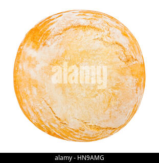 bread isolated top view Stock Photo