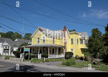 Headstock in Woodstock, Ulster County, New York, United States. Stock Photo