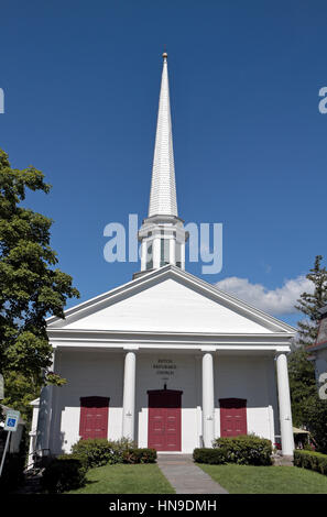 The Dutch Reformed Church in Woodstock, Ulster County, New York, United States. Stock Photo