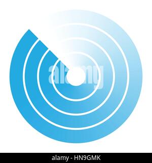 radar abstract icon symbol vector illustration Stock Vector