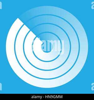 radar abstract icon symbol vector illustration Stock Vector