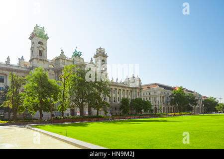 Ethnographic Museum located near the building of Hungarian National Parliament in Budapest, Hungary Stock Photo