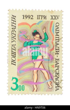 UKRAINE - CIRCA 1992: stamp printed by , shows Artistic g Stock Photo