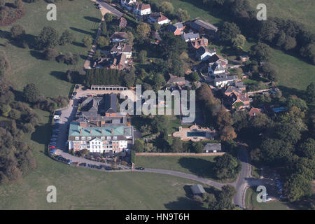 Aerial view of Balmer Lawn Hotel Brockenhurst New Forest Hampshire Stock Photo
