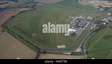 Aerial view of Goodwood Aerodrome and Race Circuit Chichester West Sussex Stock Photo