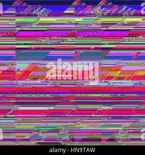 vector various vibrant modern abstract digital glitch move diagonal stripes graphic design damaged data file background Stock Vector