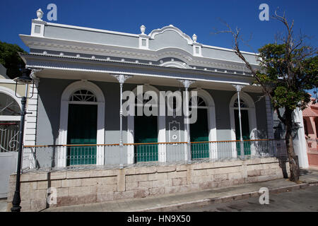 Houses, buildings, street scene, Ponce, Puerto Rico Stock Photo