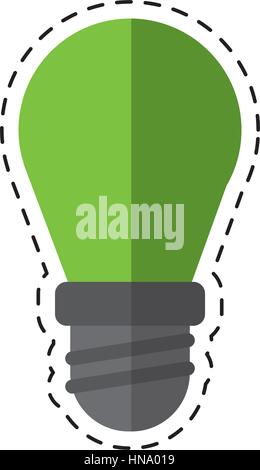 cartoon bulb lamp light environment vector illustration eps 10 Stock Vector