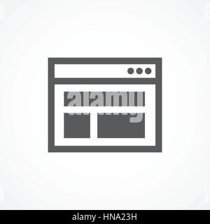 Gray Layout icon on white background Stock Vector