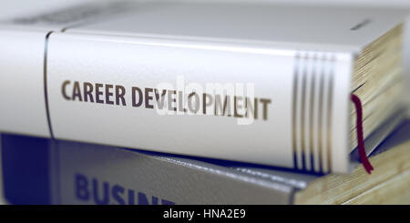 Career Development - Book Title. 3D. Stock Photo