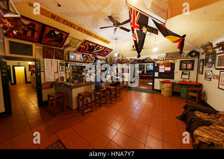 Inside the Iron Clad  Hotel, Marble Bar,  Pilbara, Western Australia. Stock Photo