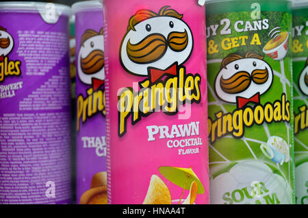 Pringles crisp packets Stock Photo