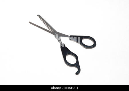 professional effileer haircut scissors on white background Stock Photo