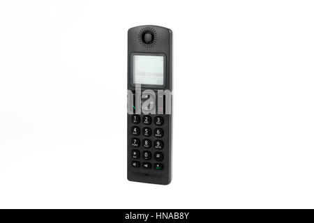 modern cordless dect phone with display on Stock Photo