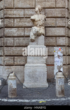 The ancient Hellenistic-style statue, Pasquino, one of the famous ...