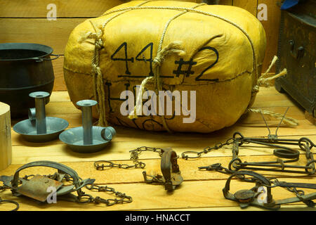 Display, Heritage Museum, Astoria, Oregon Stock Photo