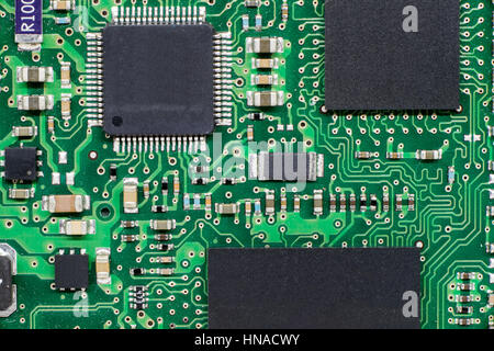 smd printed electronic circuit board with microcontroller and ...