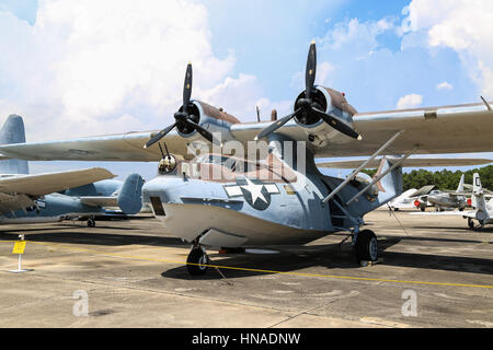 Consolidated PBY-5A Catalina Navy Sea Plane Stock Photo